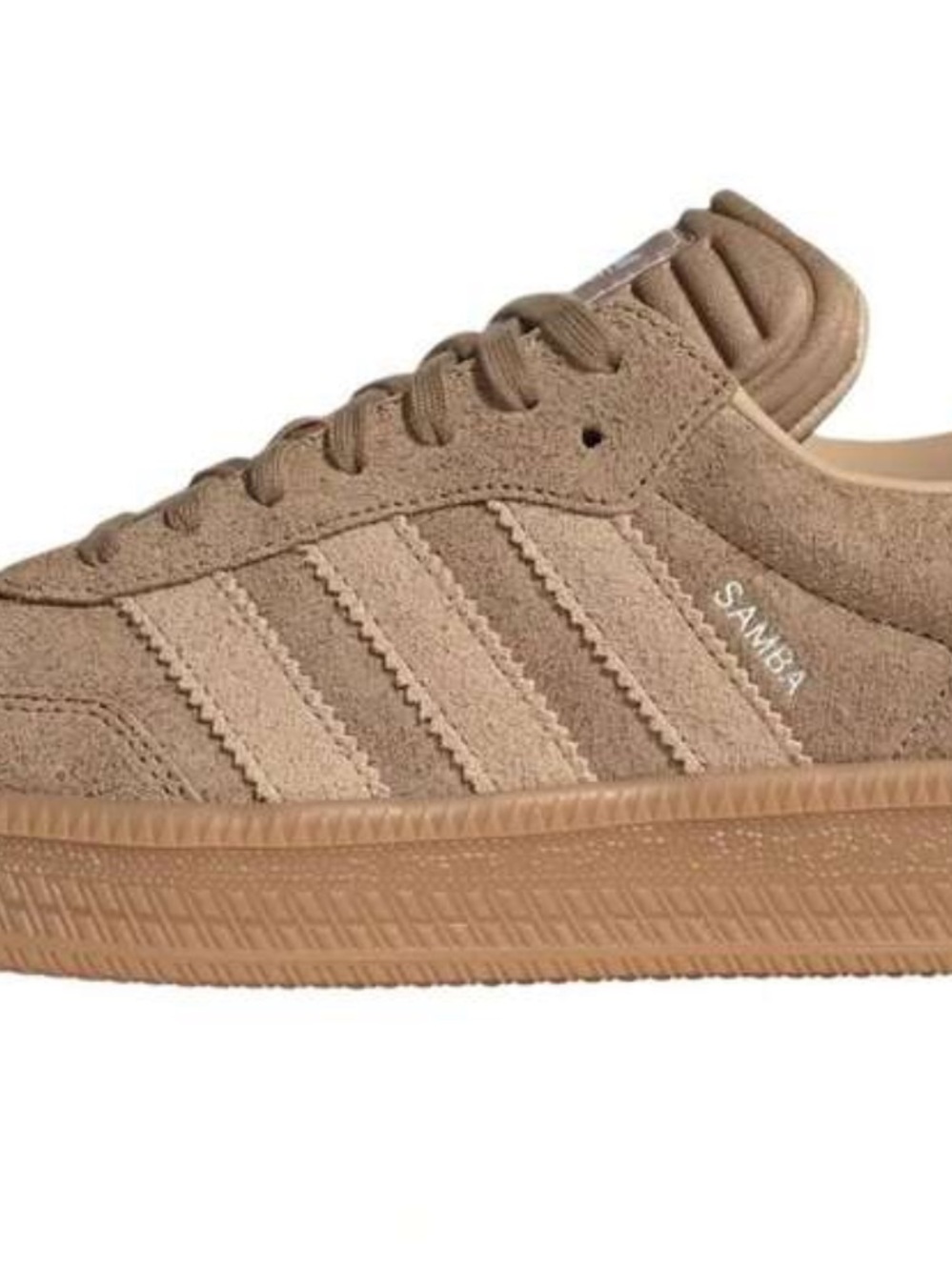 adidas Samba Suede Sneakers in Tan and Light Beige - Picture 6 of 6